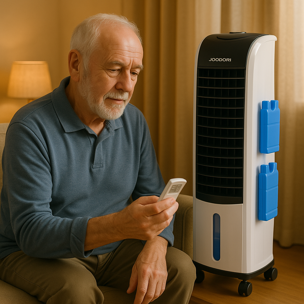 POLYCOOL 8L Portable Evaporative Air Cooler 24 Hour Timer 4 in 1 Cooling Fan