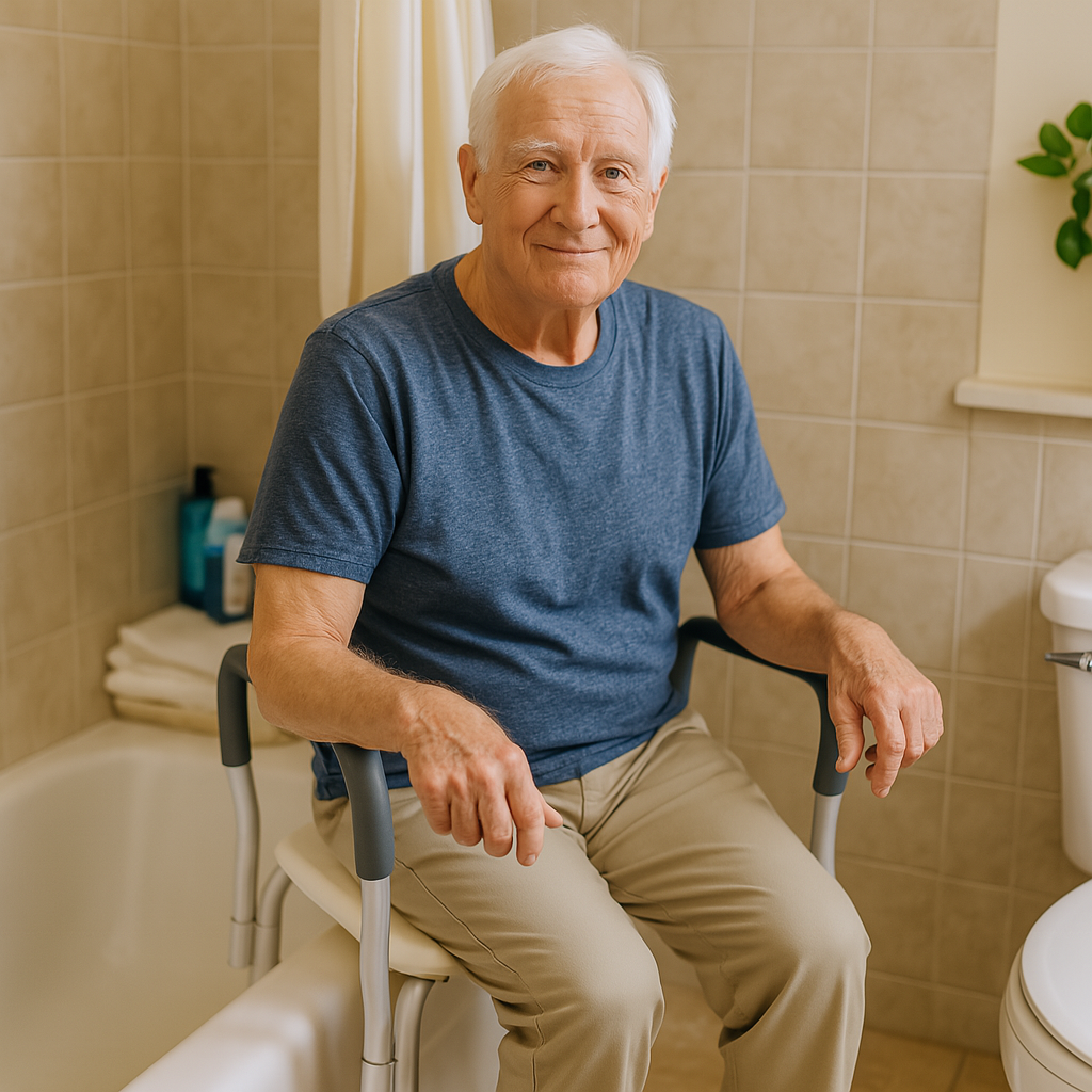 Aluminium Shower Stool Aspire 465mm BTS119035