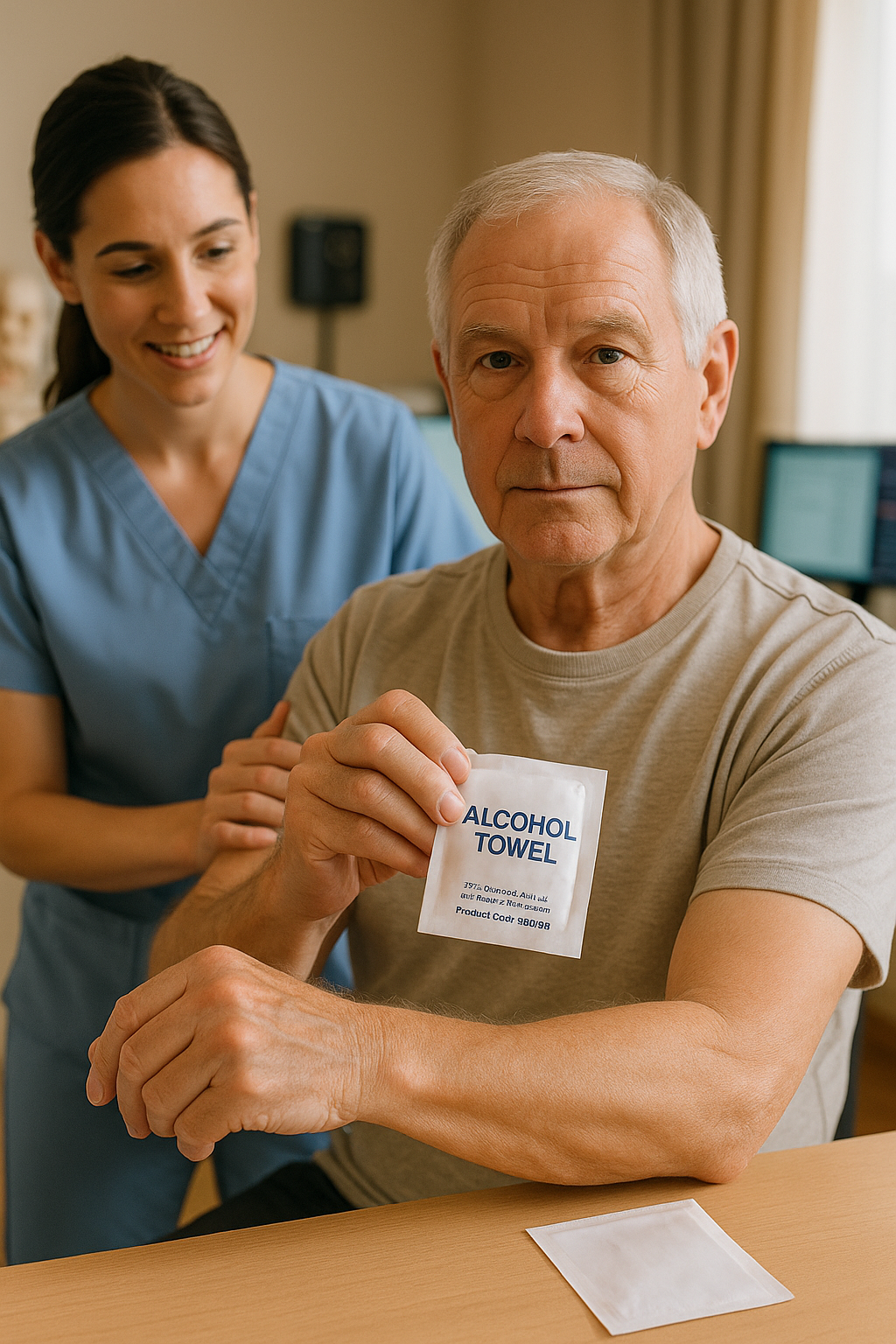 BRIEMAR 70% Isopropyl Alcohol Wipe 14 x 16cm (Box of 100)