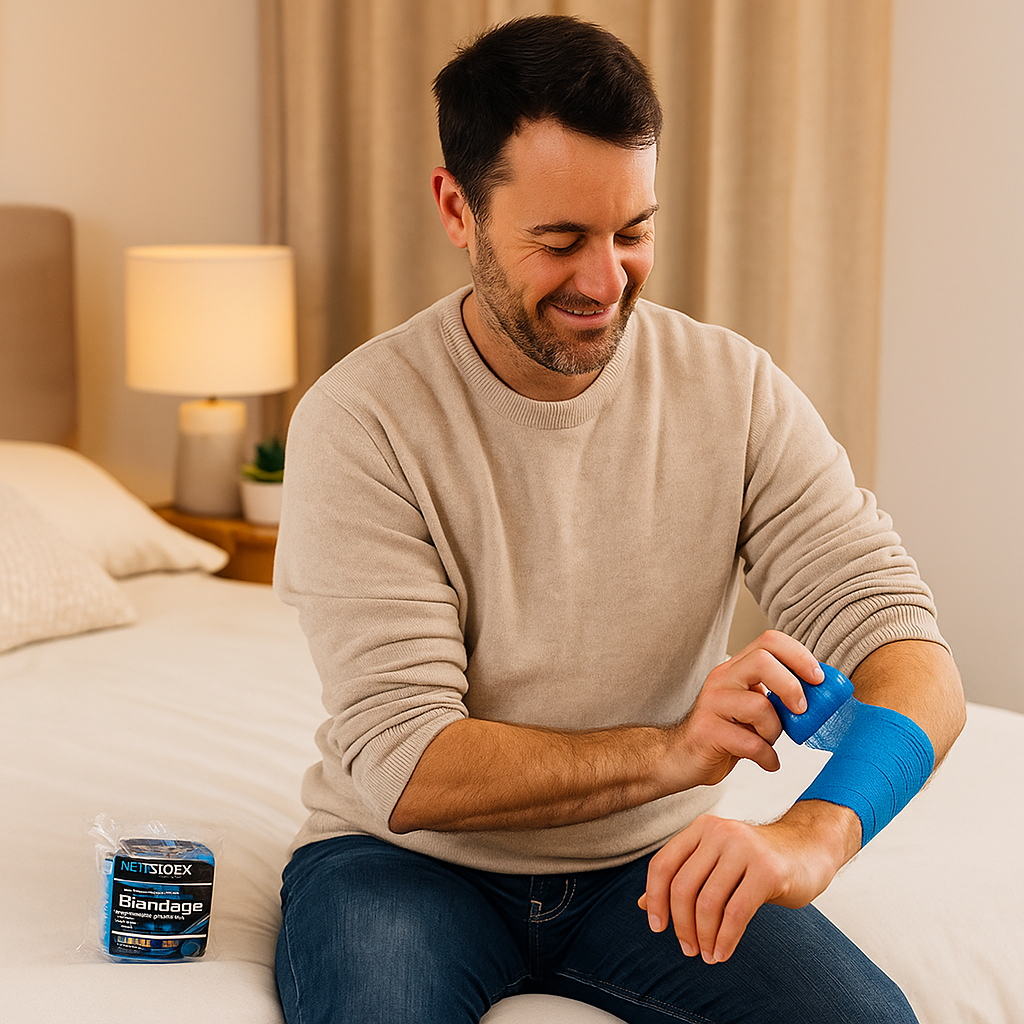 Medstock Cohesive Bandage Blue 5cm x 4.5m