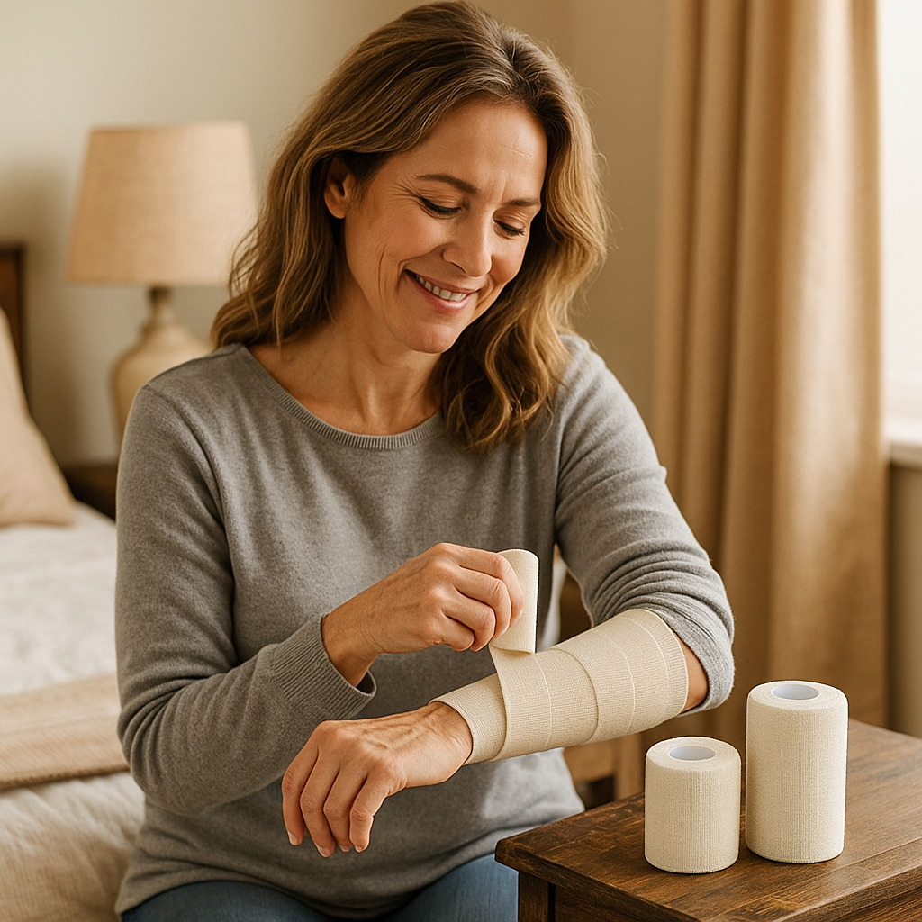 Handy Gauze Cohesive Retention Bandage 10cm x 2m Unstretched