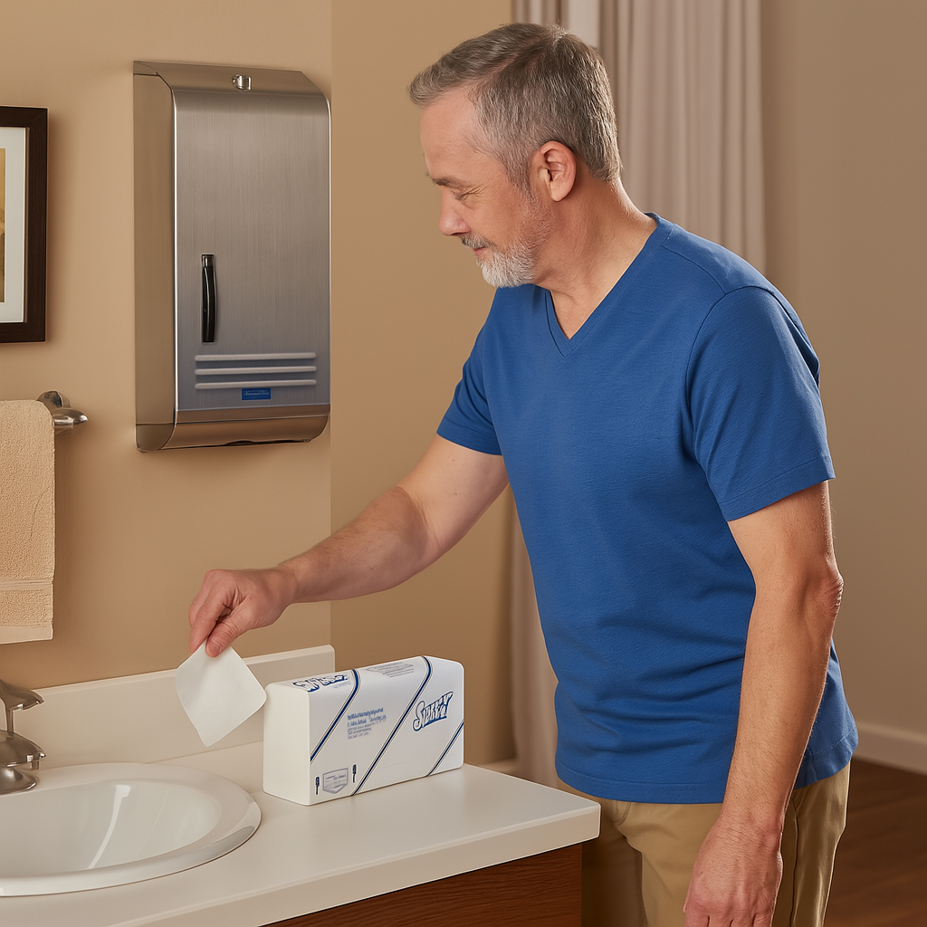 Scott Slimline Towel Unbleached 29.5 x 19cm (110 Shts) 5856