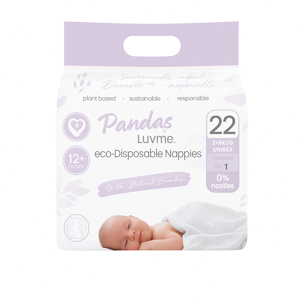Luvme Nappies 4x22's - Newborn