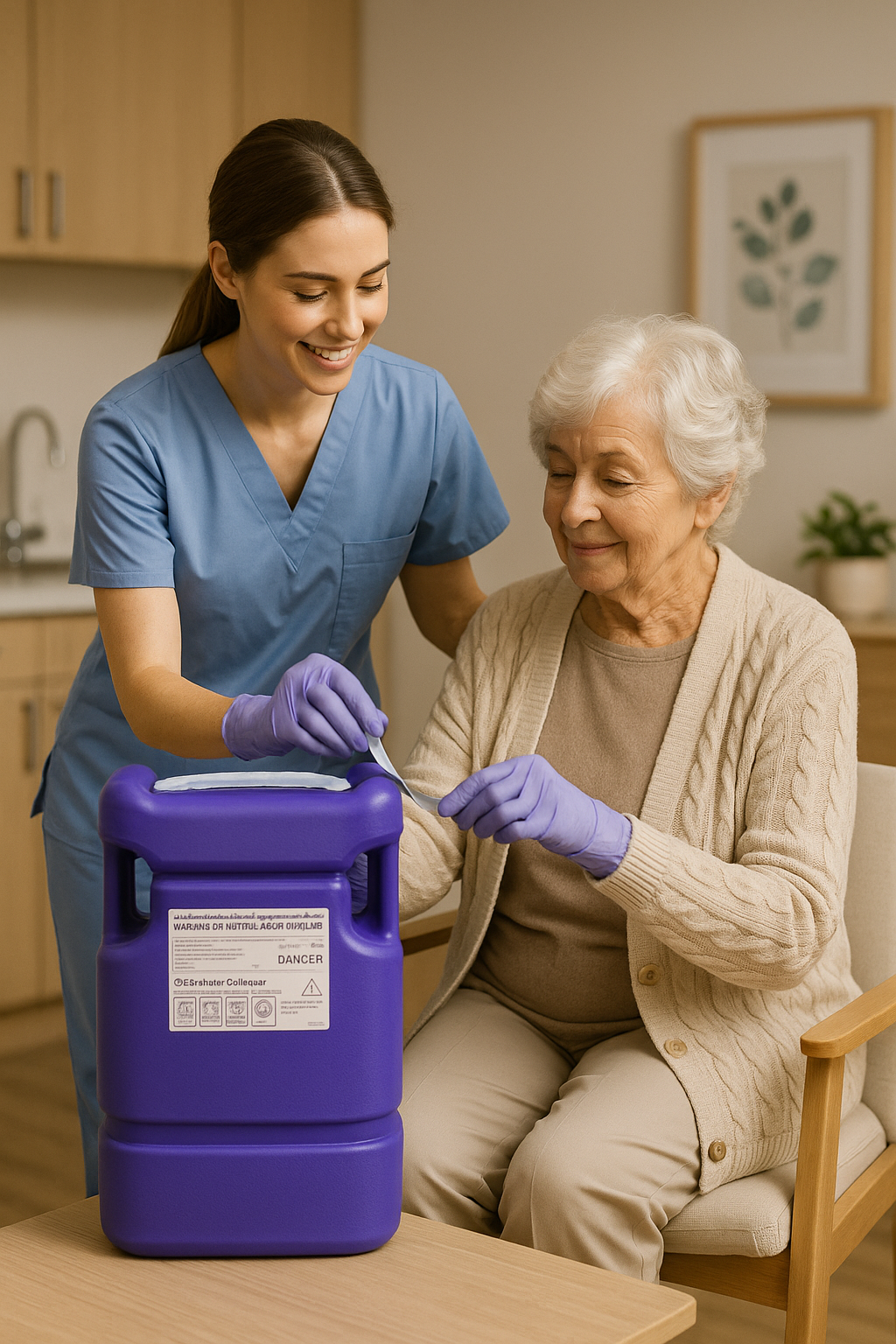 Bio-Hazard Collector B.D. Purple Cytotoxic 19L