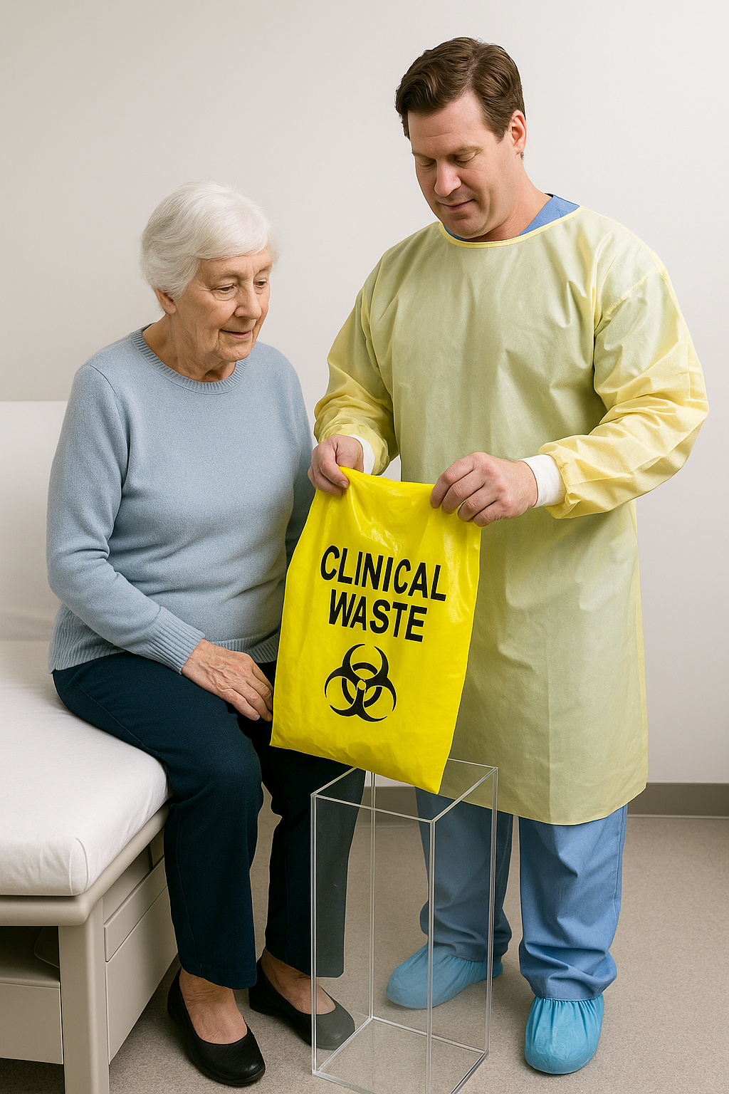 Bio-Hazard Clinical Waste Bag Yellow 56.5 x 100cm 55L