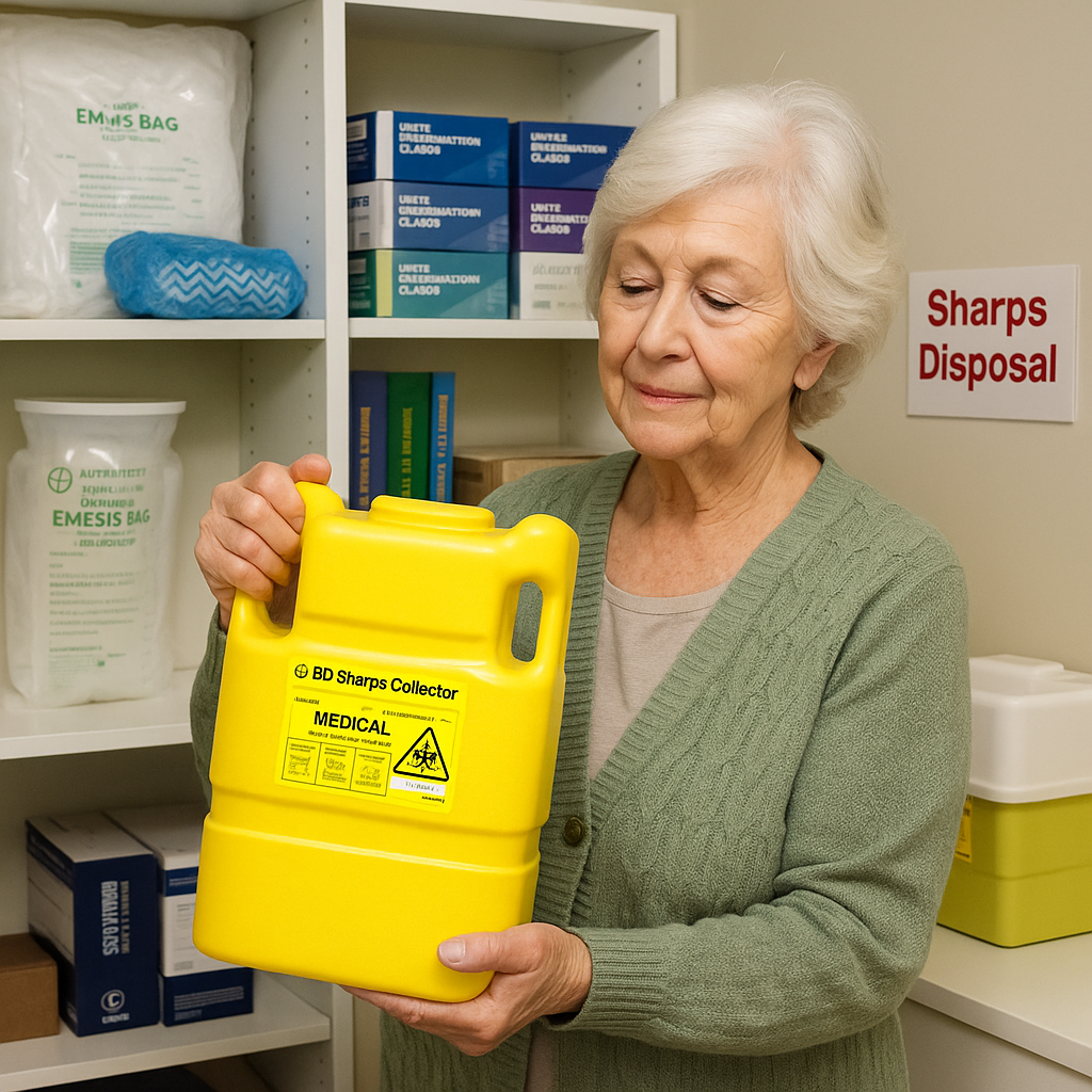 Bio-Hazard Collector B.D. Sharps 7.8 litre One Piece