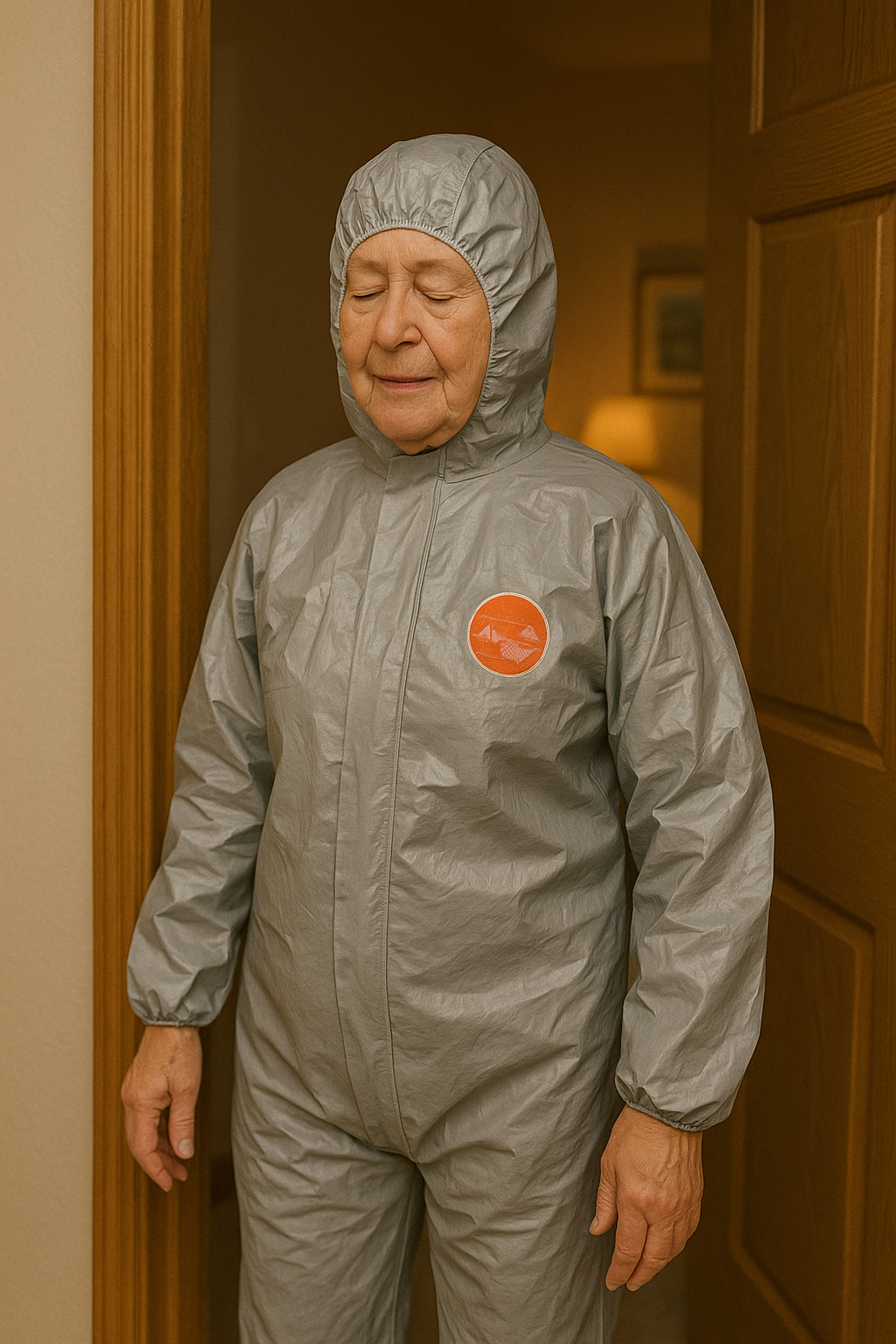Coverall Tychem 6000F Grey Size Medium ANTISTATIC TYPE 3 4 5