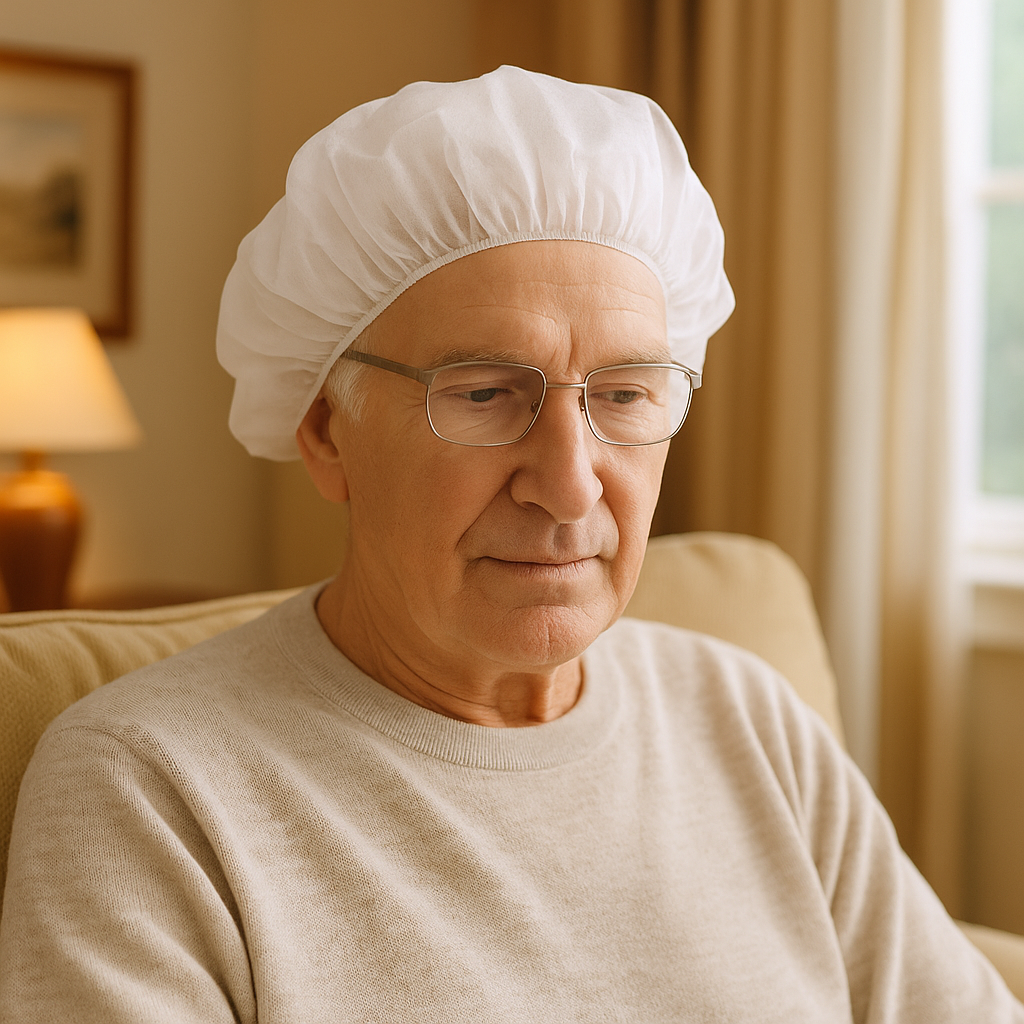 Bouffant Cap White Light Weight (Beret)
