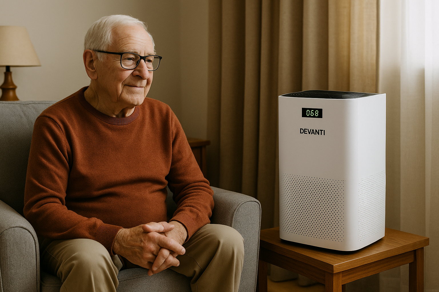 Devanti Air Purifier Home Purifiers HEPA Filter