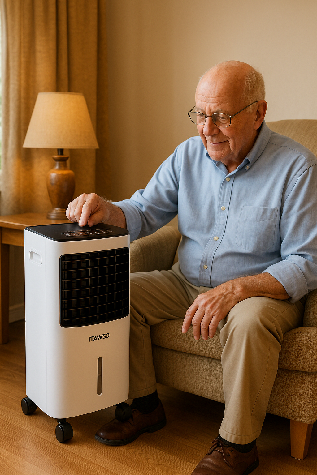 Devanti Evaporative Air Cooler Conditioner Portable 8L Cooling Fan Humidifier