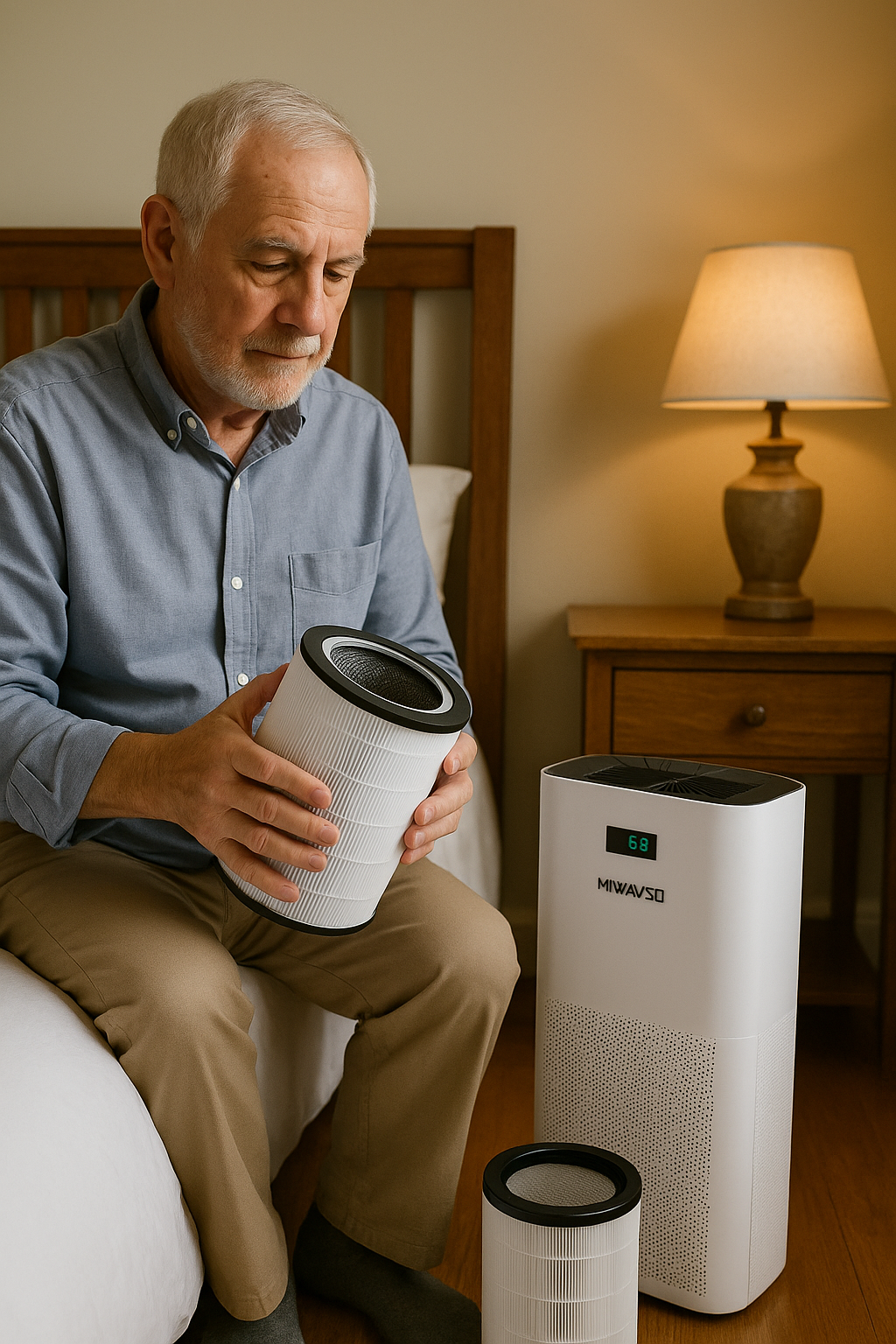 Devanti Air Purifier HEPA Filter PM2.5 Smoke Dust Germ Odor Cleaner Freshener