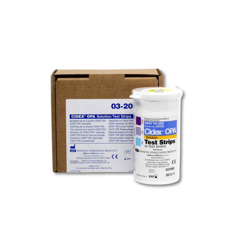 The Cidex OPA Test Strips Bottle of 60 (2)