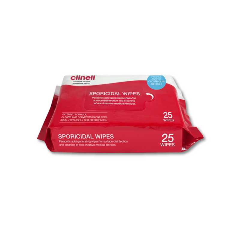 The Clinell Sporicidal Wipes P25
