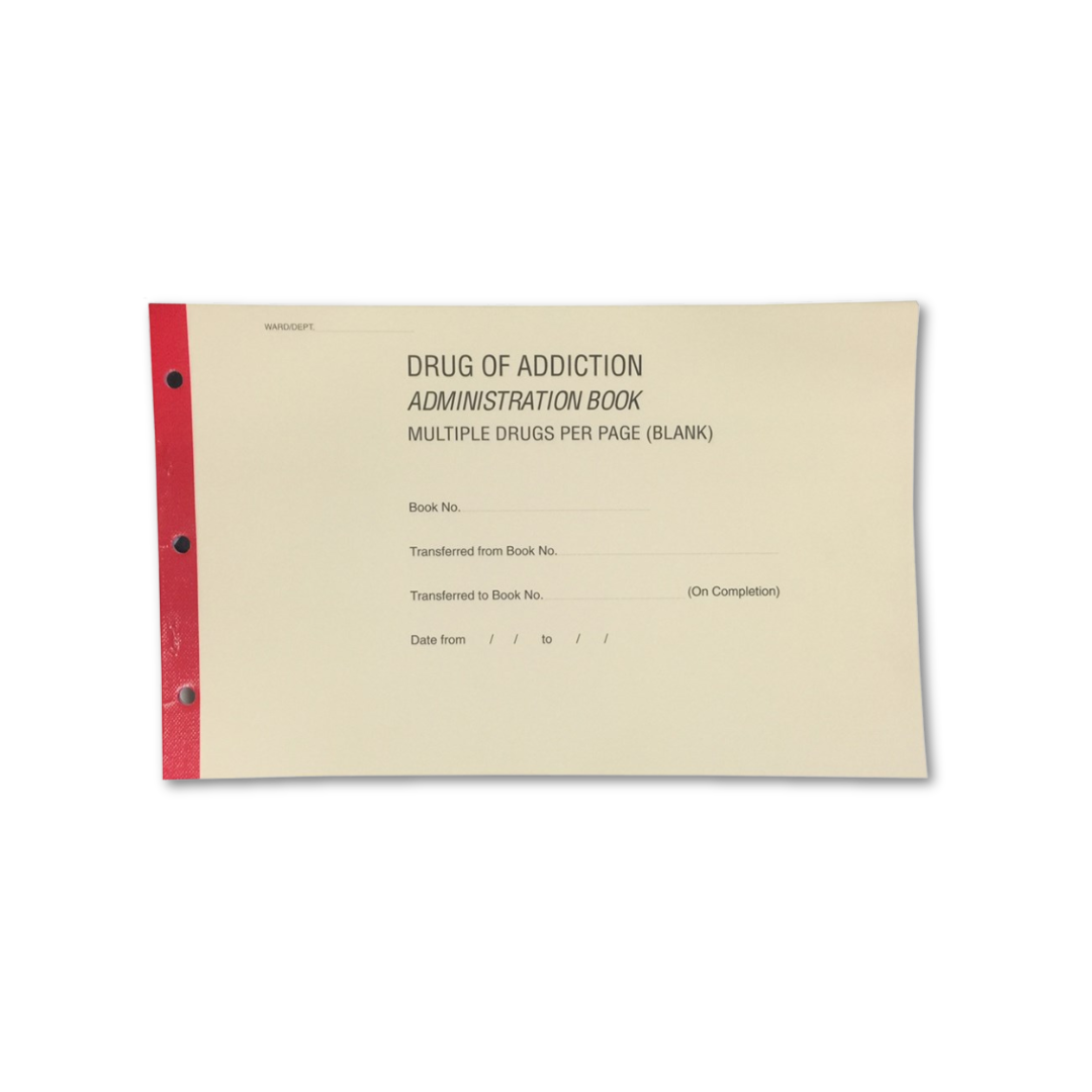 Controlled Drug Register Book Victoria Only