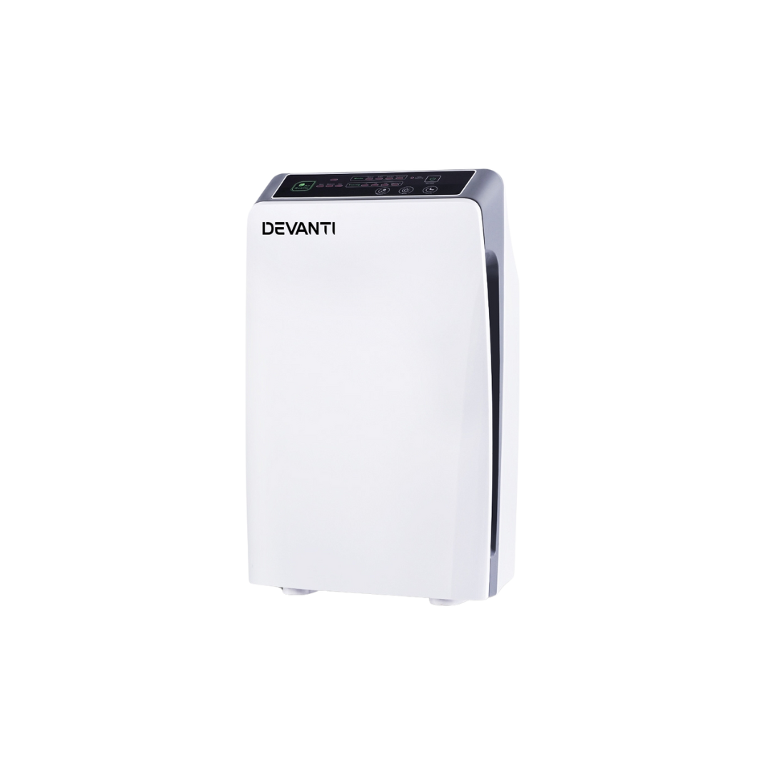 Devanti Air Purifier Cleaner Home Purifiers Odour Sensor HEPA Filter - Appliances - NDIS