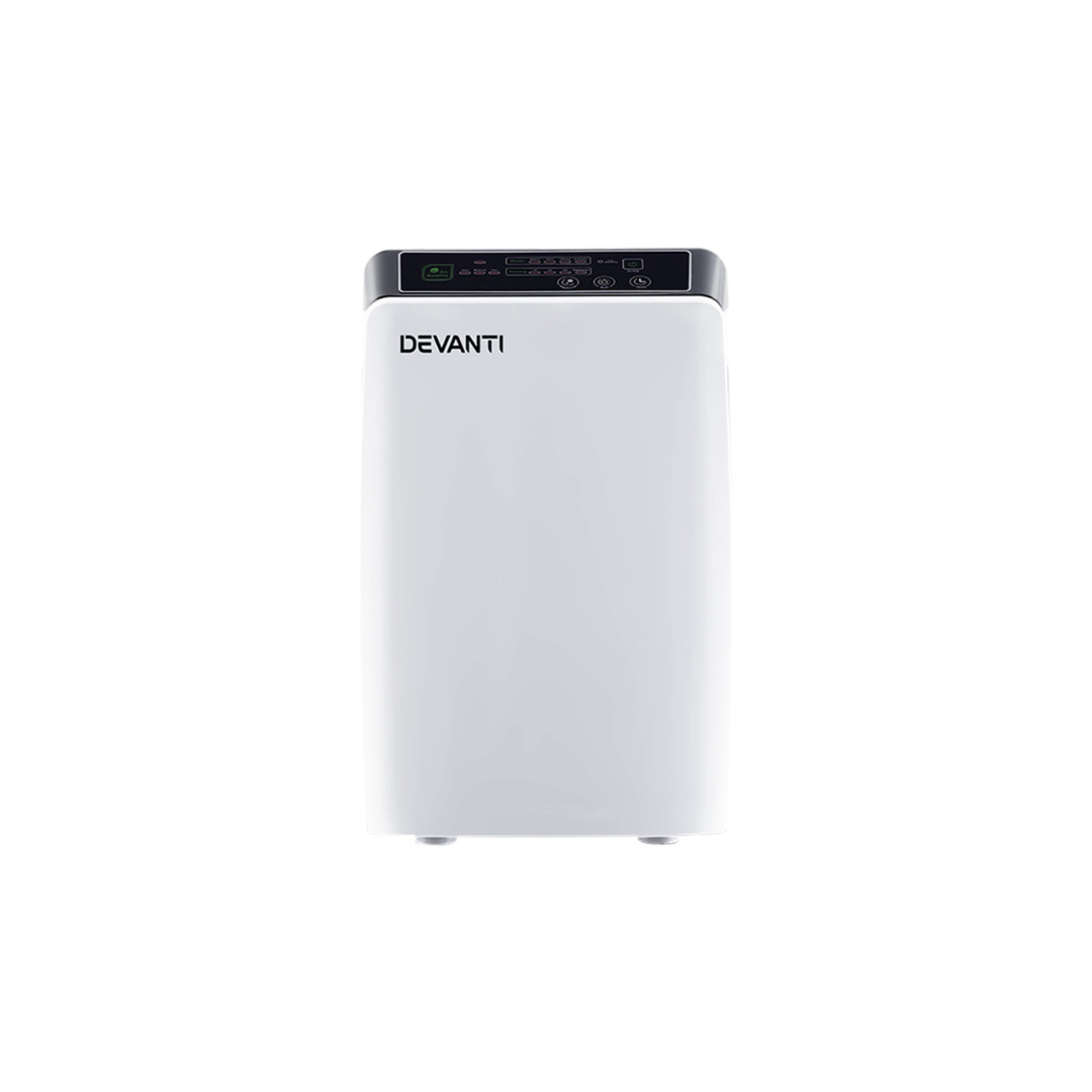 Devanti Air Purifier Home Purifiers HEPA Filter Odour Virus Smoke PM2.5 Remover- Appliances - NDIS
