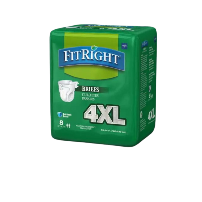 The FitRight Bariatric Briefs 4XL (Box of 32)