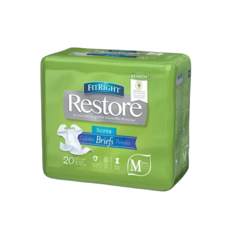 The FitRight Super Briefs with Remedy Medium (Box of 80)