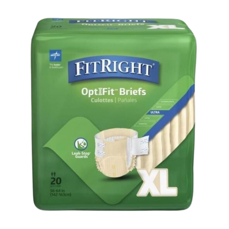 The FitRight Super Briefs with Remedy X-Large (Box of 80)