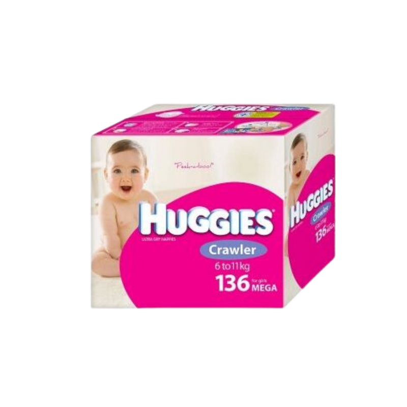 The Huggies Crawler Girl Box of 136'