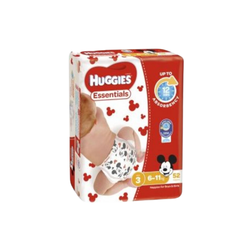 The Huggies Essentials Crawler Box of 4x52's