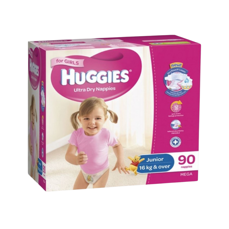 The Huggies Junior Girl Box 90's