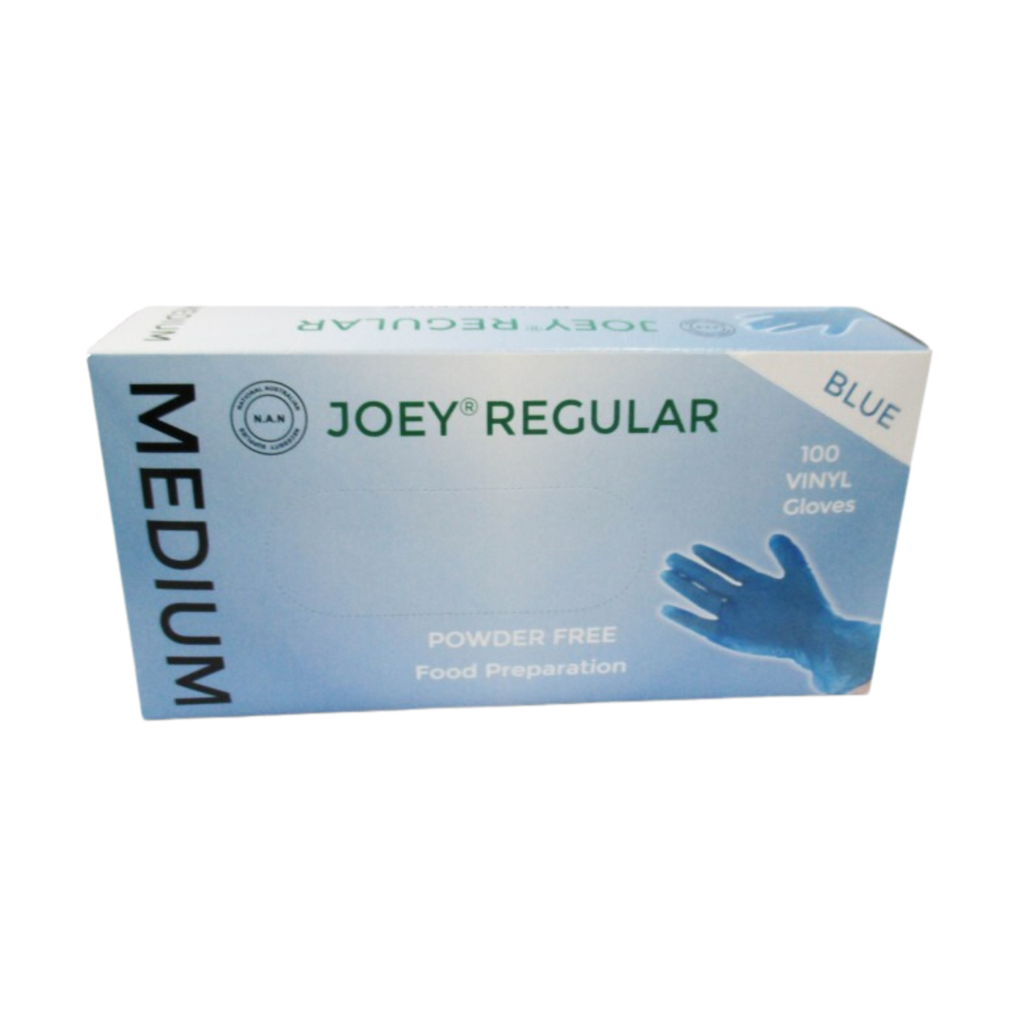 Joey Regular Vinyl P/F 10x100's Blue - Large