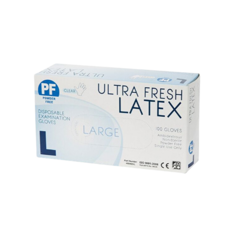 The Latex Gloves P/F 10x100's – Large