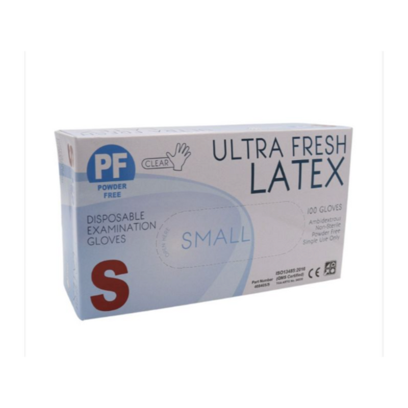 The Latex Gloves P/F 10x100's – Small