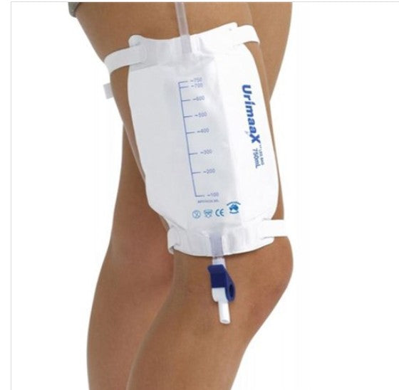 Urimaax Urine Drainage Leg Bag 500ml Long 30cm Tube Sterile Urimaax