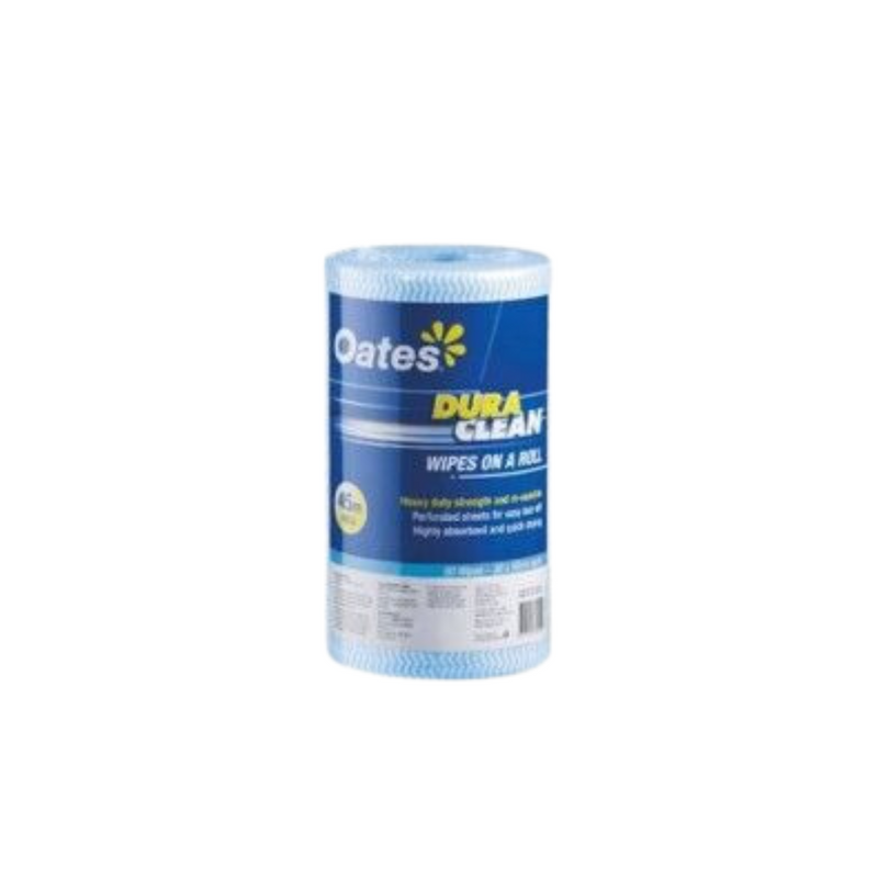 The Oates DuraClean Roll 90 Wipes – Blue