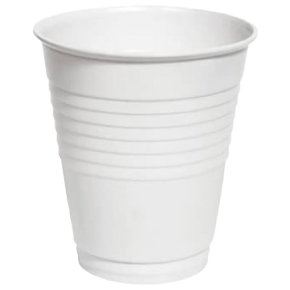 Disposable White Plastic Cups Carton / 1000 (Box of 1000)