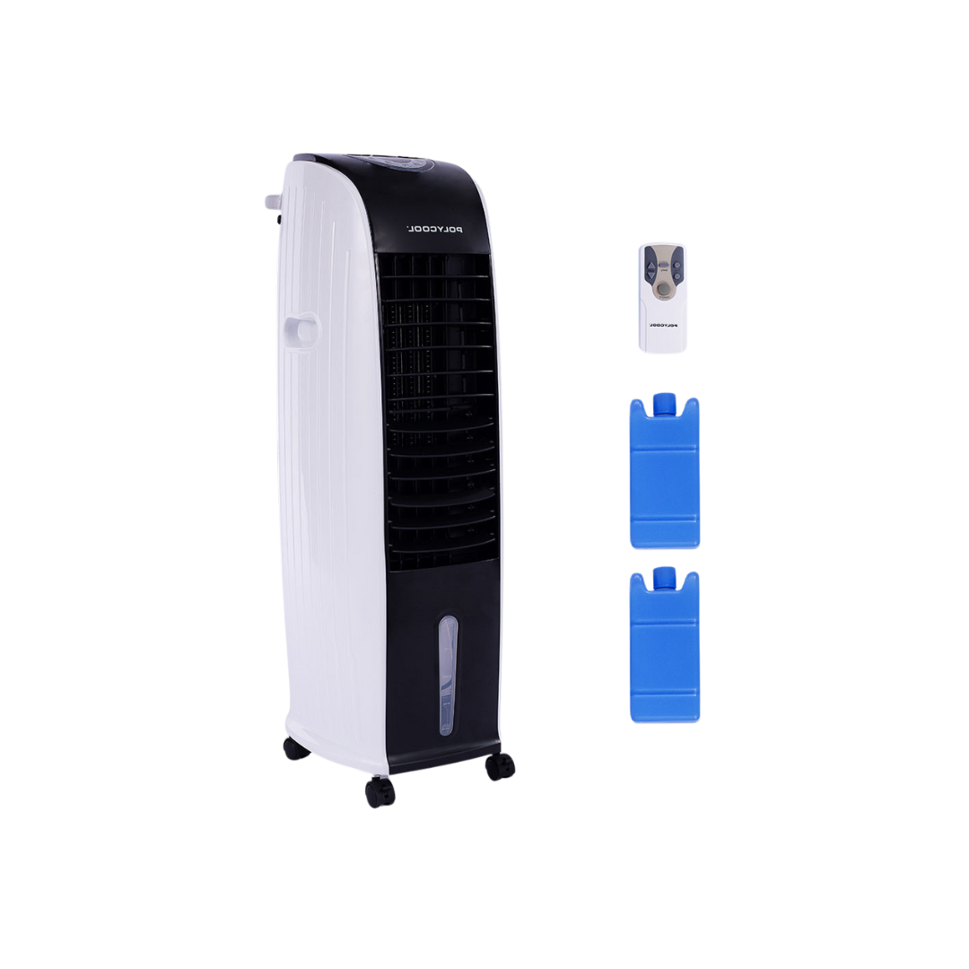 POLYCOOL 8L Portable Evaporative Air Cooler 24 Hour Timer 4 in 1 Cooling Fan- Appliances - NDIS