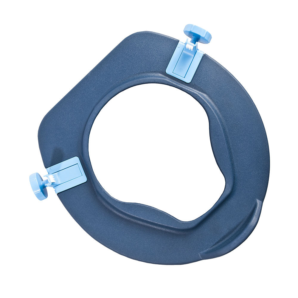 Soft Toilet Seat Riser, Blue -DJ Med