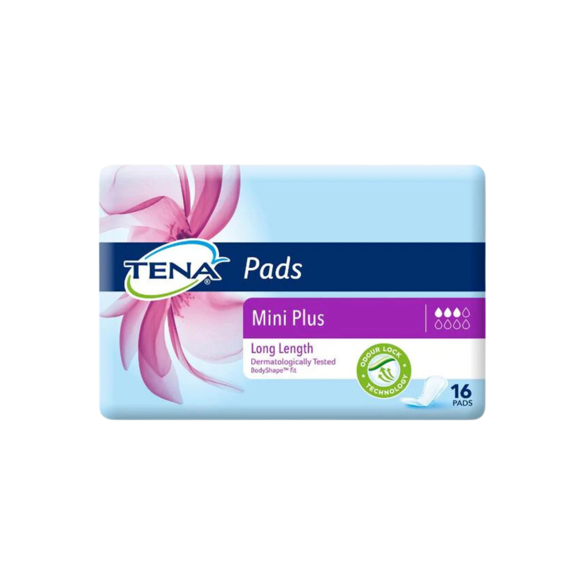 Tena Pad Mini Plus Long Length 6x16's