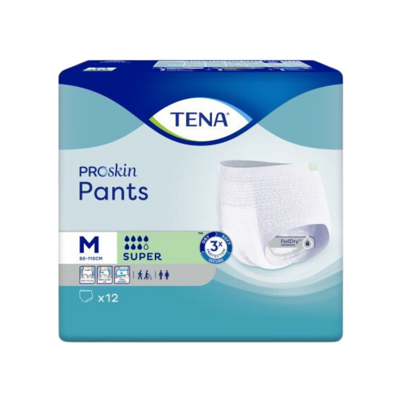 The Tena Pants Super Medium 4x12's