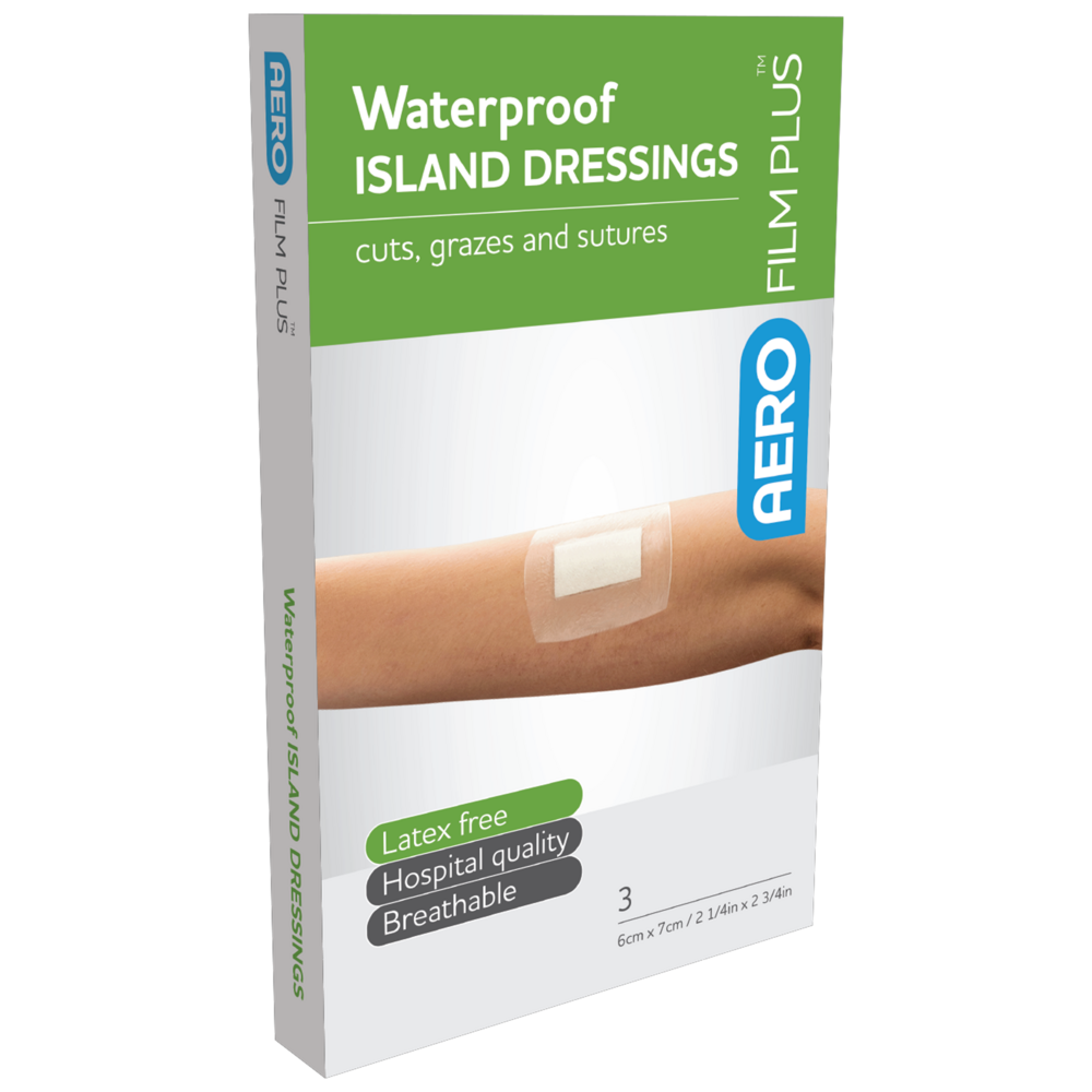 AEROFILM PLUS Waterproof Island Dressing 6 x 7cm Box/3  Env/3