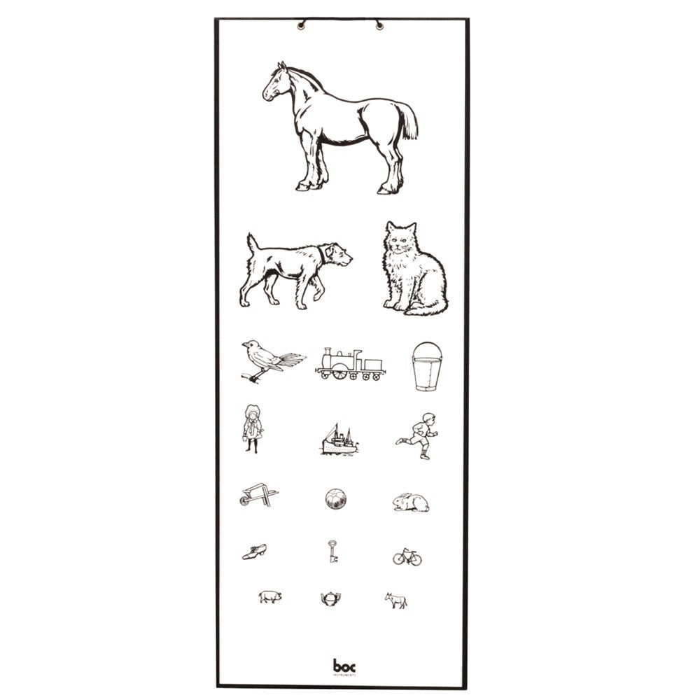 Eye Chart Child Standard Animal 6 Metres