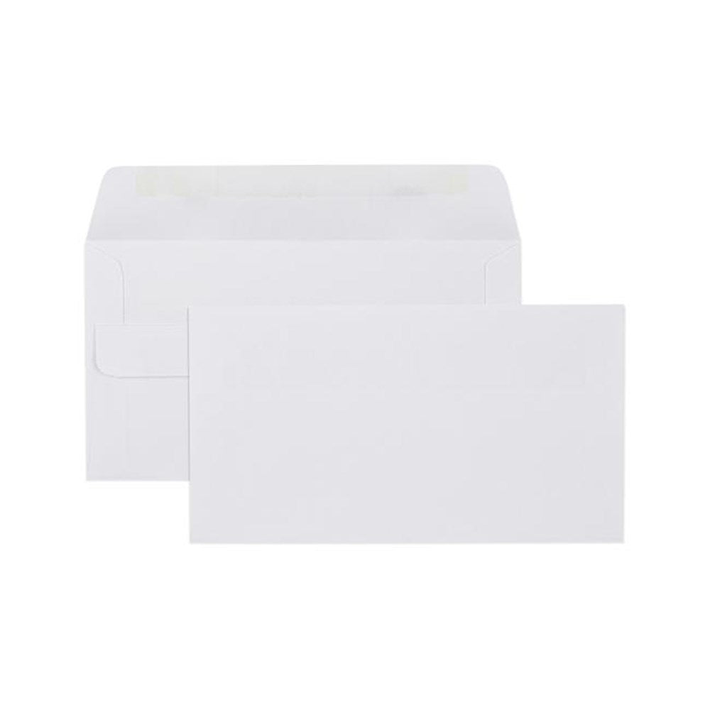 Stationery Envelopes Plain Press Seal 110 x 220mm