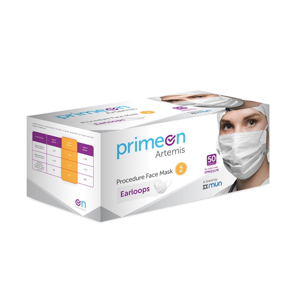 Surgical Face Mask Ear Loop 3 Ply Level 2 B50