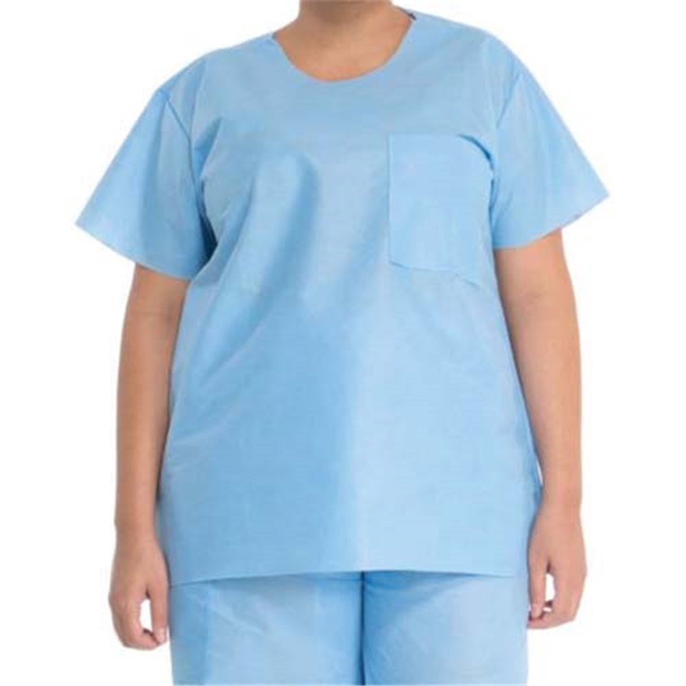 Halyard Scrub Shirt Blue Large 69702