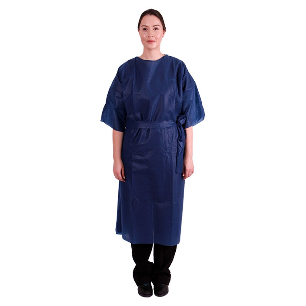 Multigate Short Sleeved Blue Gown 29-222