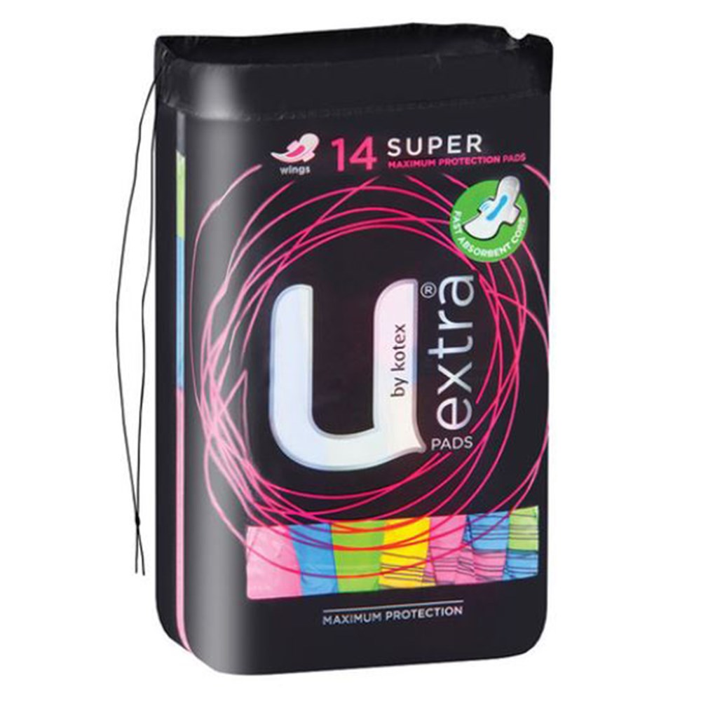 Kotex Care Pads Maxi Super Winged 6 x 14 91423