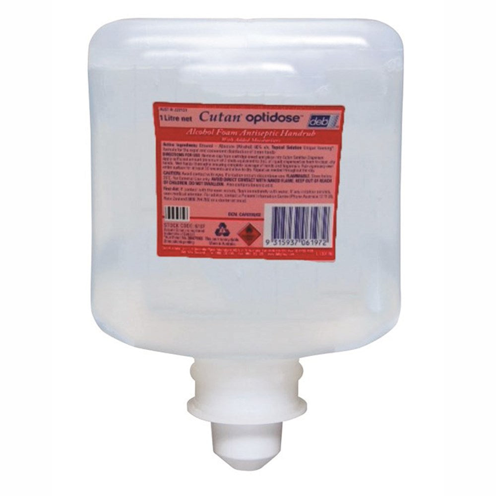 Cutan Optidose Alcohol Foam Hand Sanitiser 1ltr Cartridge