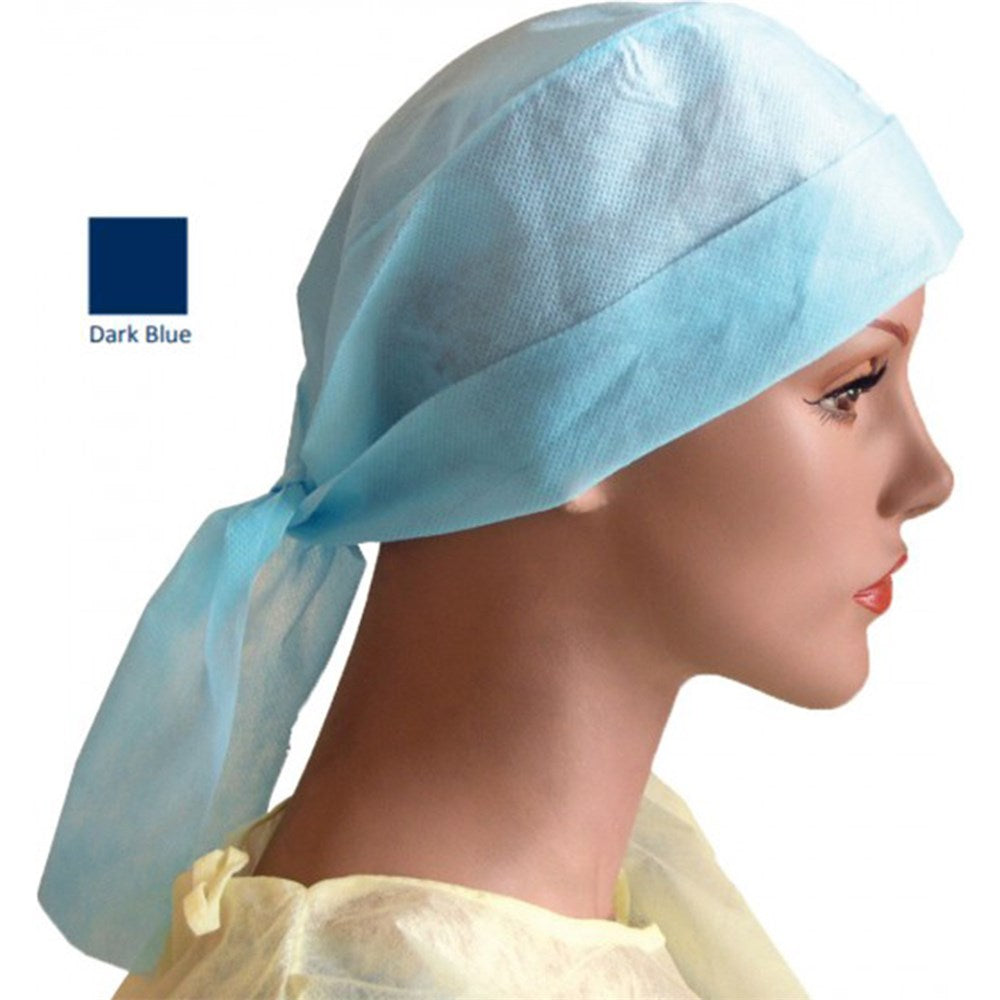Theatre Caps (Tie Back) Dark Blue