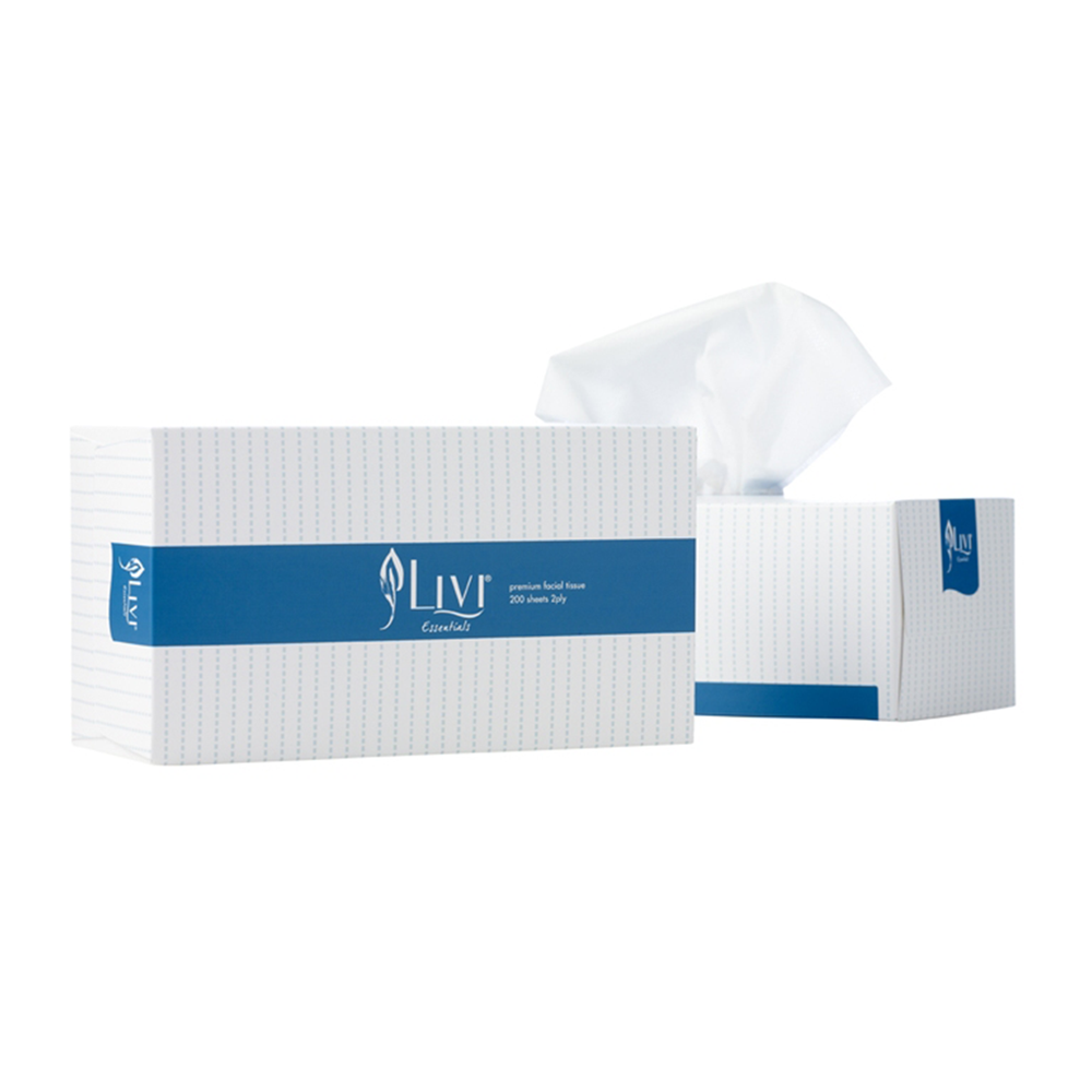 Facial Tissues Livi Essentials 2 Ply 200's