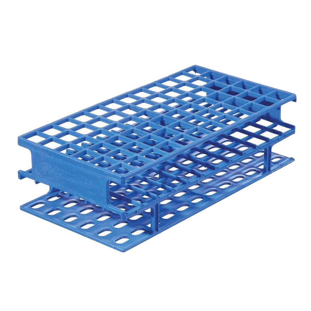 Rack Test Tube Unwire PP 16mm 72 Tubes Blue