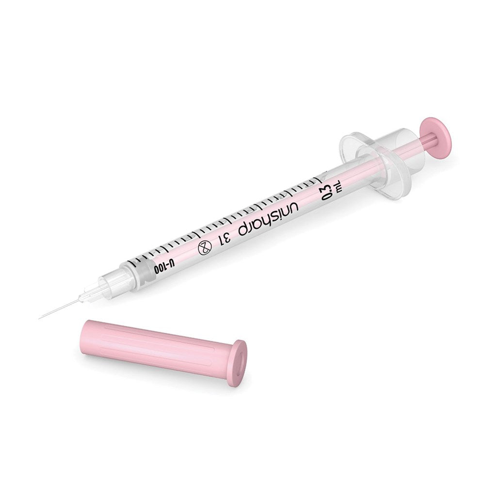 Terumo Unisharp 0.3ml 31G 8mm Pink