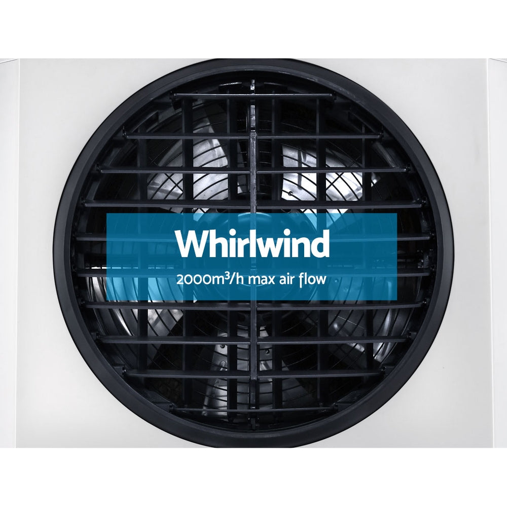 Devanti Evaporative Air Cooler Industrial Commercial Portable Water Fan Workshop - Appliances - NDIS