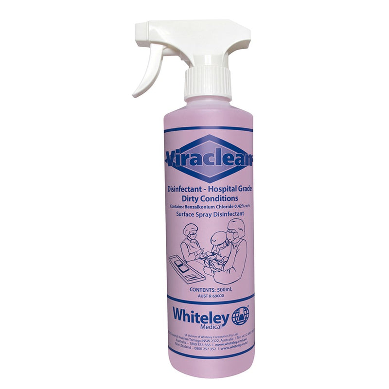 The Viraclean Hospital Grade Disinfectant 500ml Trigger Spray